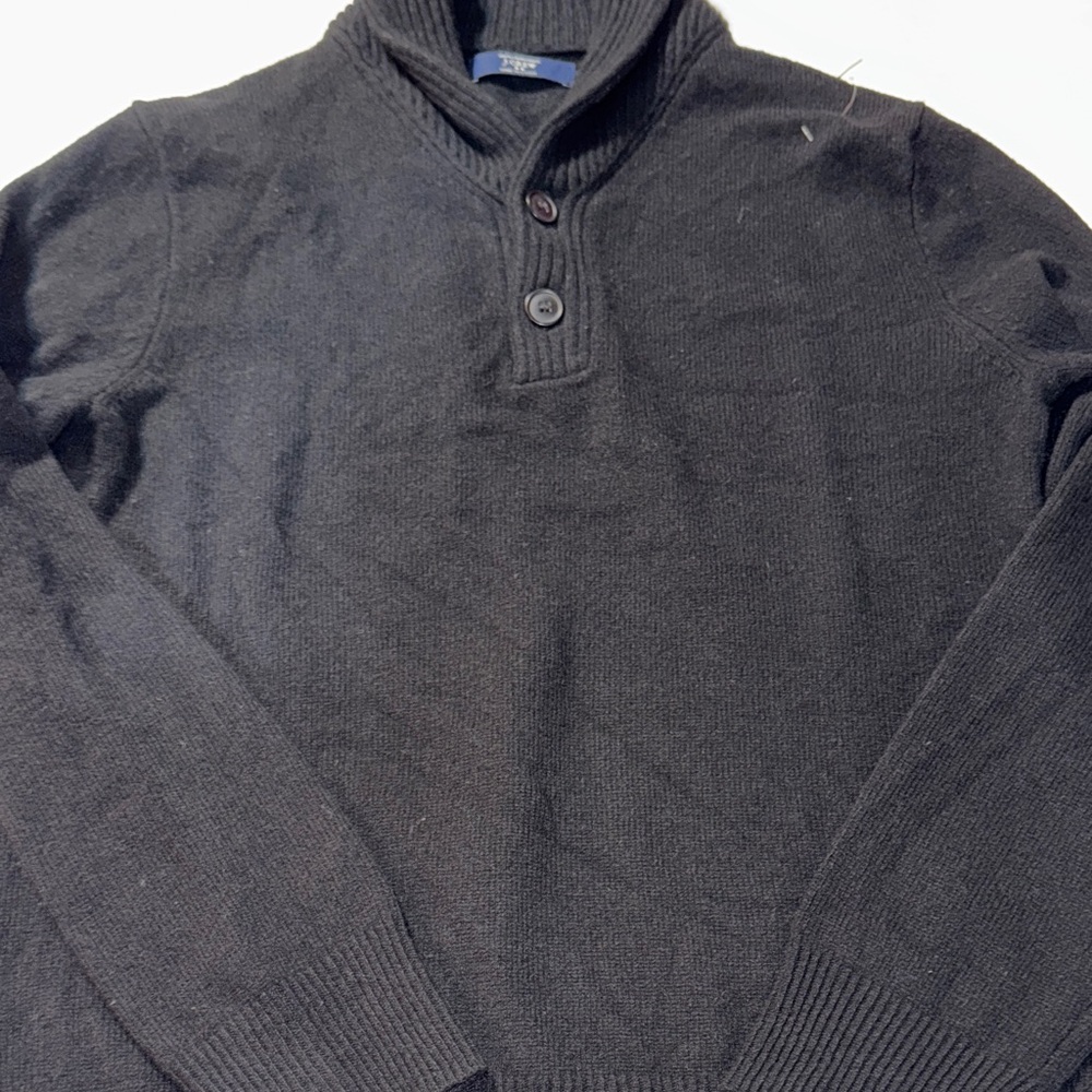 J. Crew‎ Men's Black Turtleneck Sweater 100% Lambswool